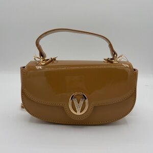 Valentino Orlandi Taupe Crescent Crossbody Bag. NWT $210 MSRP